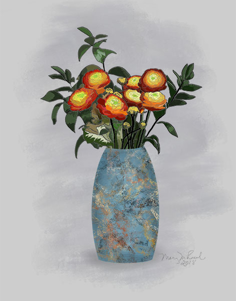 painting of Ranunculus