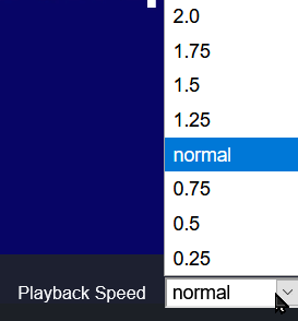 video speed control